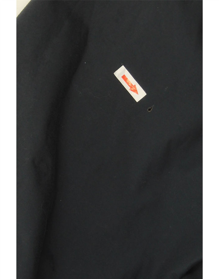 JACK WOLFSKIN Giacca antipioggia da uomo con cappuccio UK 40/42 Large Blu Navy Poliammide