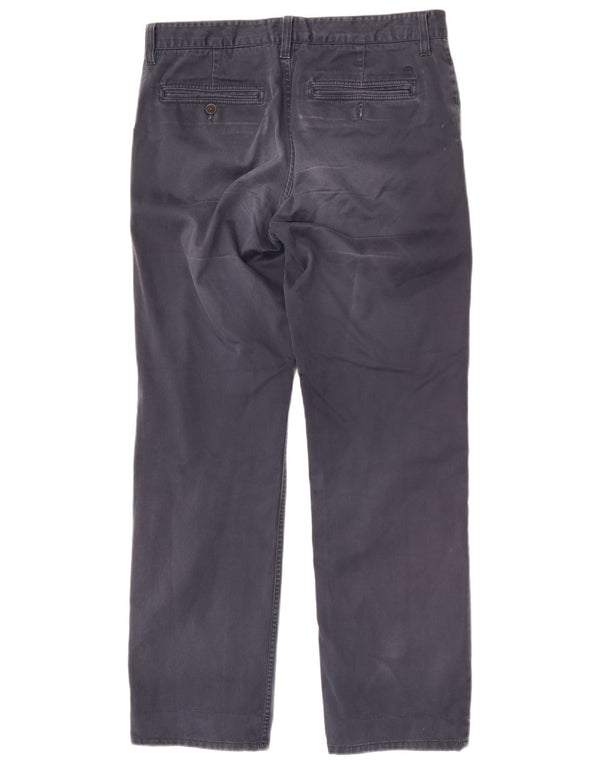 Pantaloni chino dritti da uomo Timberland W34 L31 cotone blu navy