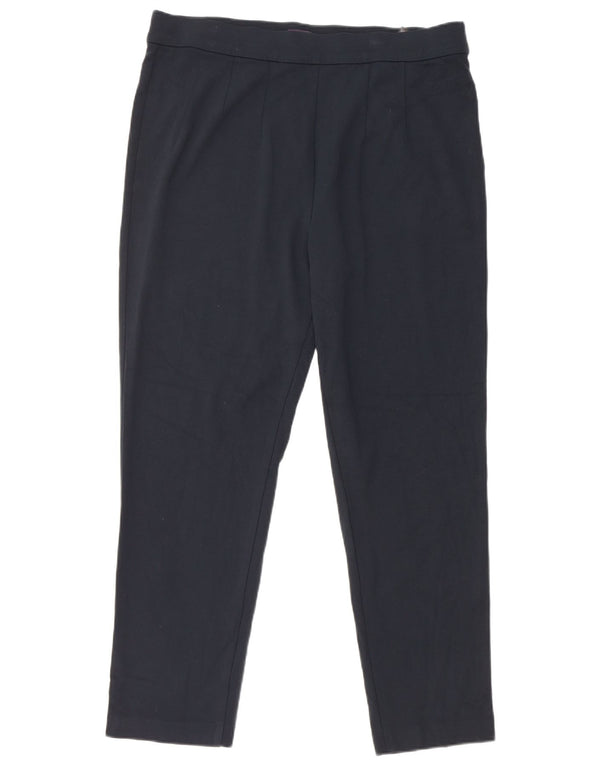 Pantaloni casual affusolati da donna Marks & Spencer UK 18 XL W36 L28 Blu navy
