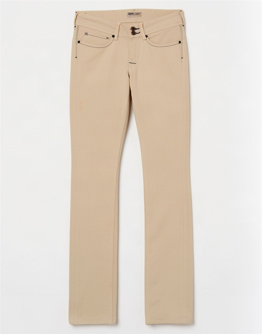 Jeans Lee Amy Slim da donna W27 L33 in cotone bianco sporco