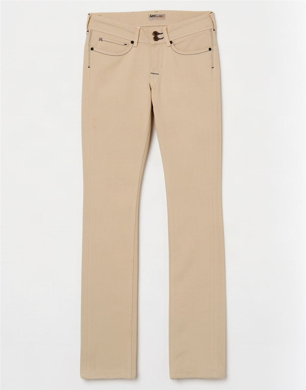 Jeans Lee Amy Slim da donna W27 L33 in cotone bianco sporco