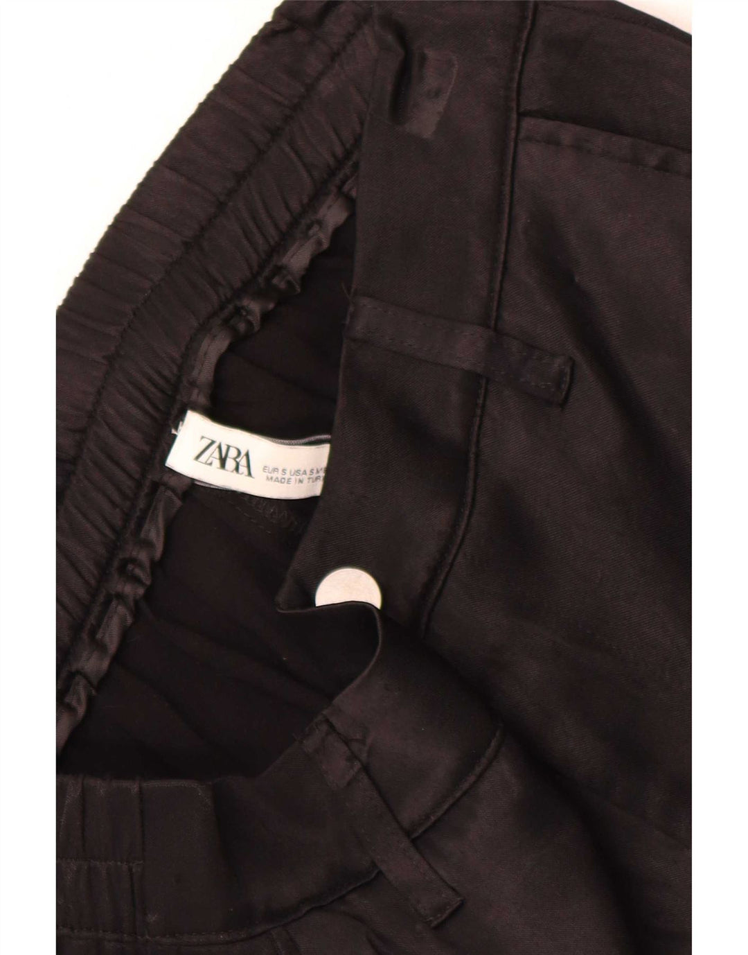Pantaloni cargo da jogging da donna Zara piccoli W26 L28 neri