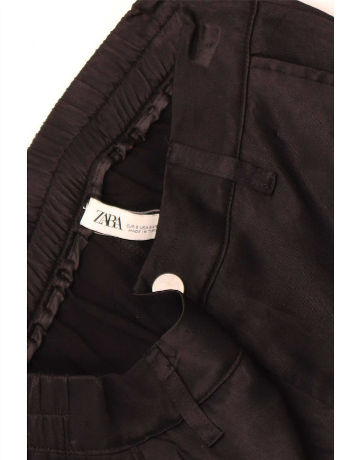 Pantaloni cargo da jogging da donna Zara piccoli W26 L28 neri