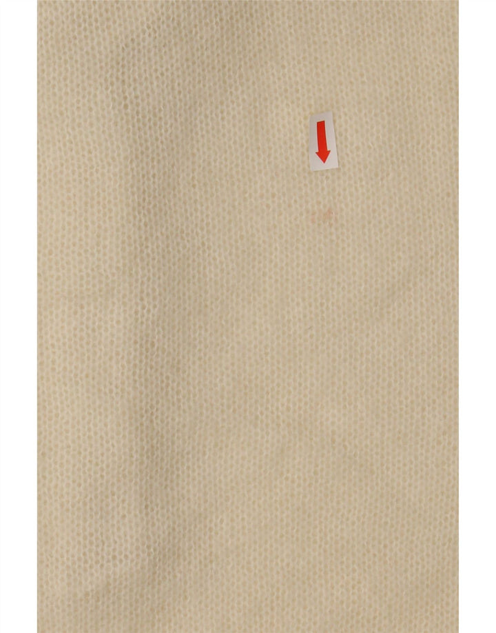 COLOMBO Maglione da donna con collo a bottoni IT 44 Mohair bianco sporco medio