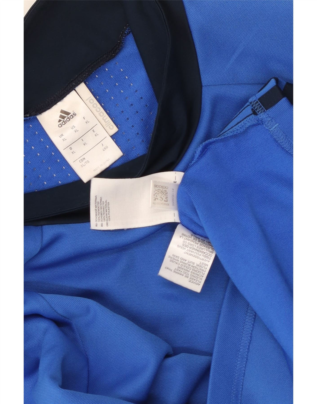 Adidas Uomo Climacool Top manica lunga XL Blu Colourblock Poliestere