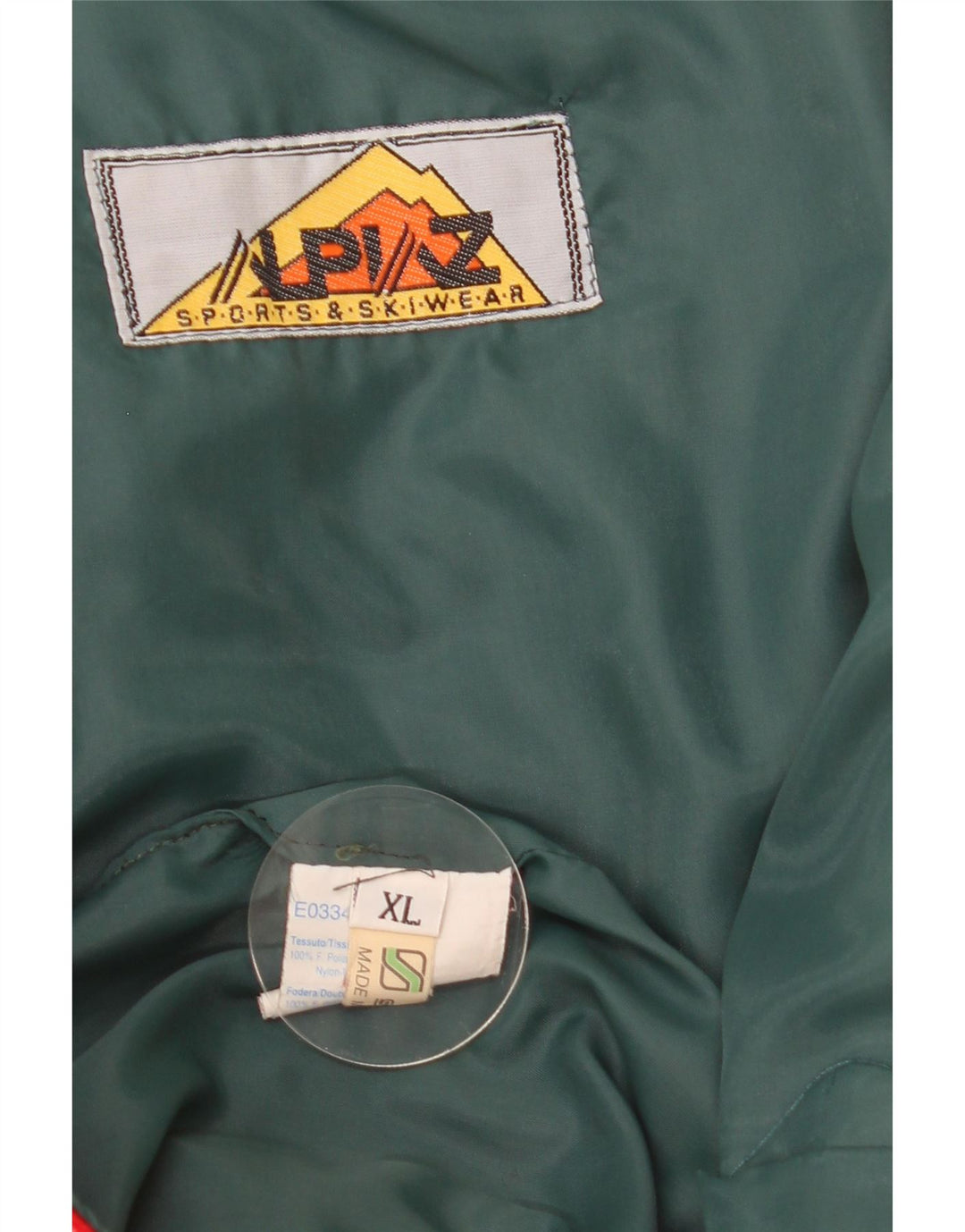 Giacca da sci vintage da uomo UK 42 XL poliestere rosso