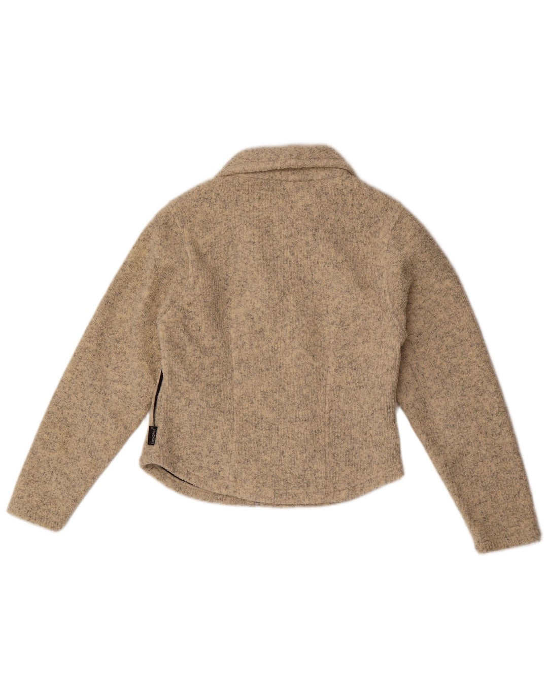 Maglione cardigan da donna Jack Wolfskin UK 10 Piccolo poliestere screziato beige