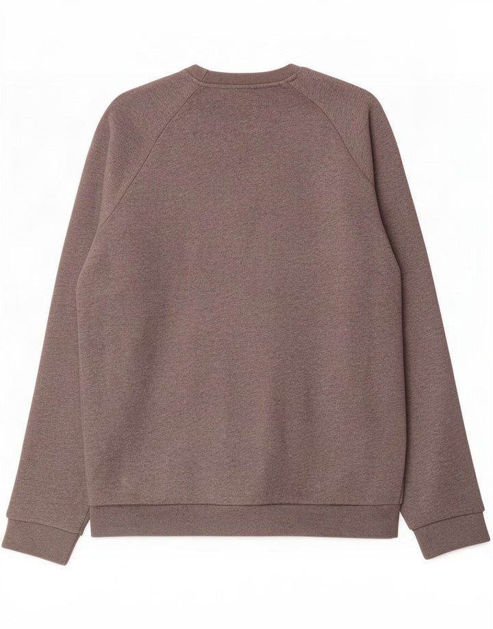 Felpa da uomo Adidas Maglione in cotone chiazzato grigio medio