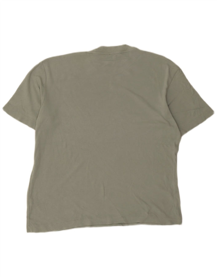 T-shirt Zara da uomo Top Large in cotone verde