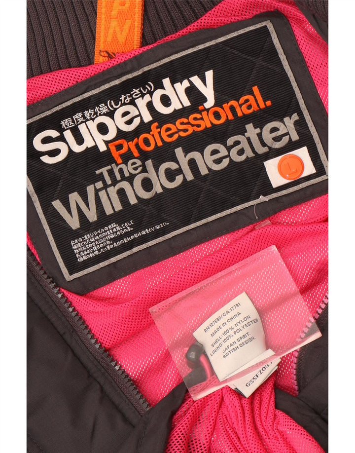 Giacca a vento da donna Superdry The Windcheater UK 16 grande nera