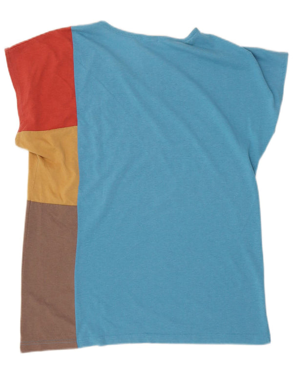 Maglietta da donna Adidas Top UK 14 Large Blu Colourblock