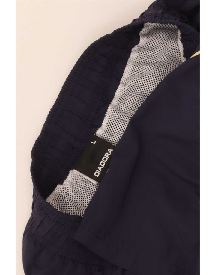 Pantaloncini sportivi Diadora da uomo Large Blu Navy in poliammide