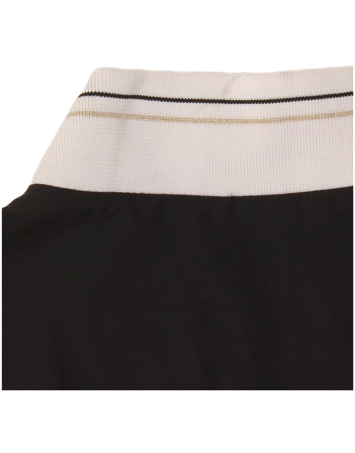 Giacca da tuta da donna Fred Perry UK 16 Large in cotone color block nero