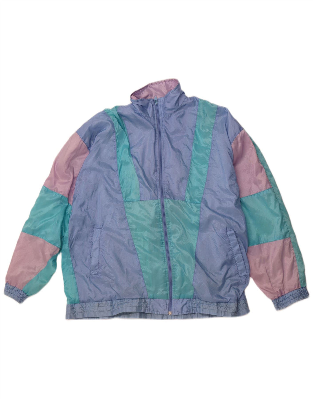 Giacca da tuta da uomo VINTAGE XL blu color block