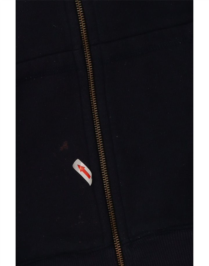 Felpa con cappuccio e zip Nike da uomo XL in cotone blu navy