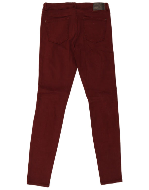 Jeans skinny Trafaluc da donna Zara EU 42 Large W32 L32 Bordeaux