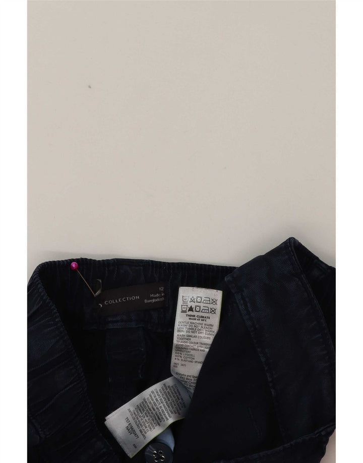 Pantaloni cargo da donna Marks & Spencer UK 12 medi W32 L27 Blu navy