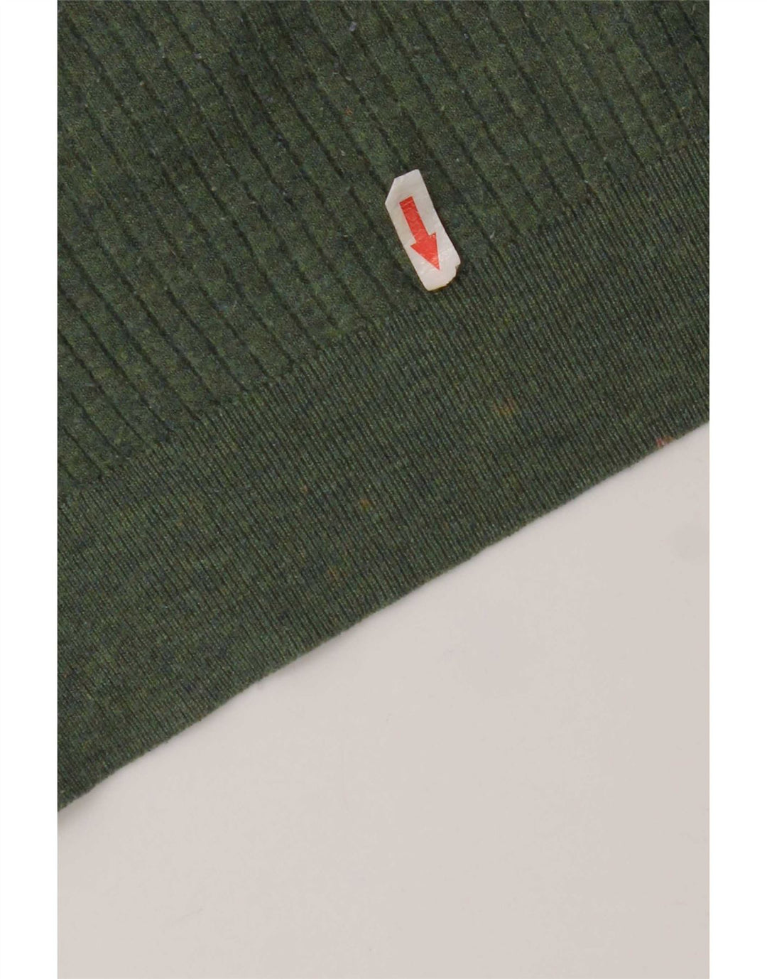 Maglione maglione con collo con zip da donna Marks & Spencer UK 14 Poliestere verde medio