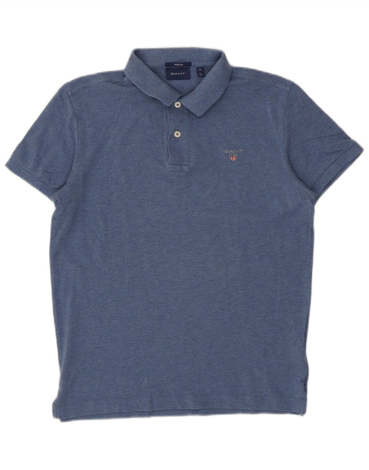 Polo Gant da uomo Regular Small in cotone blu