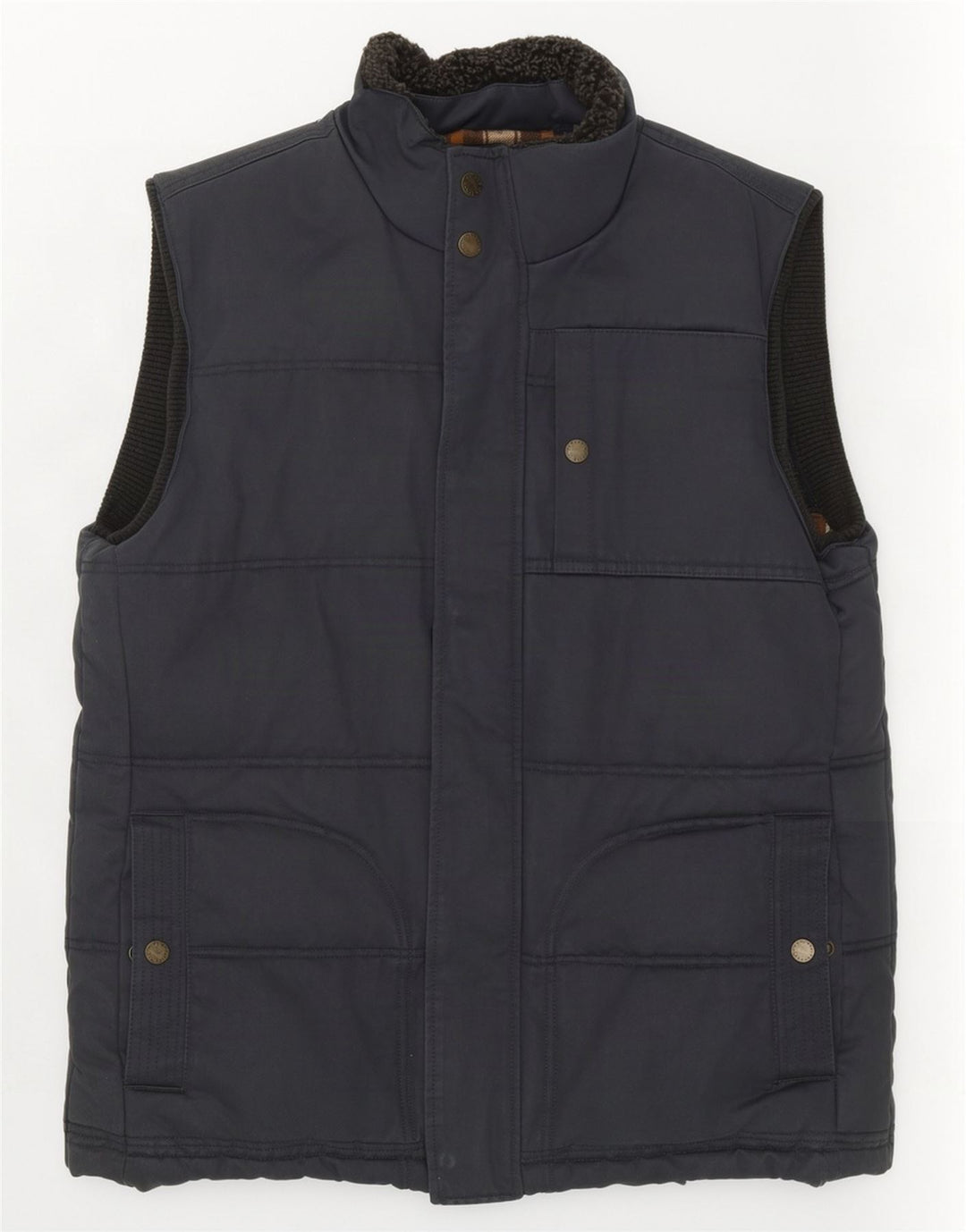 Gilet imbottito da uomo Fat Face UK 38 cotone medio blu navy