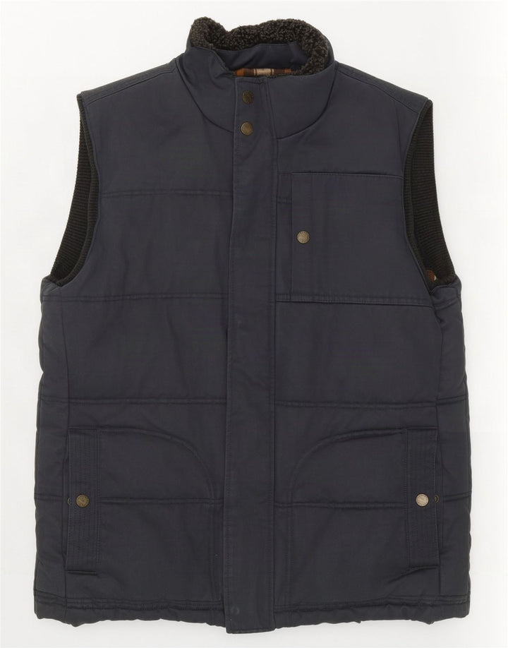 Gilet imbottito da uomo Fat Face UK 38 cotone medio blu navy