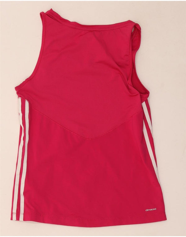 Canotta Adidas Climacool da donna UK 12/14 Poliammide rosa medio