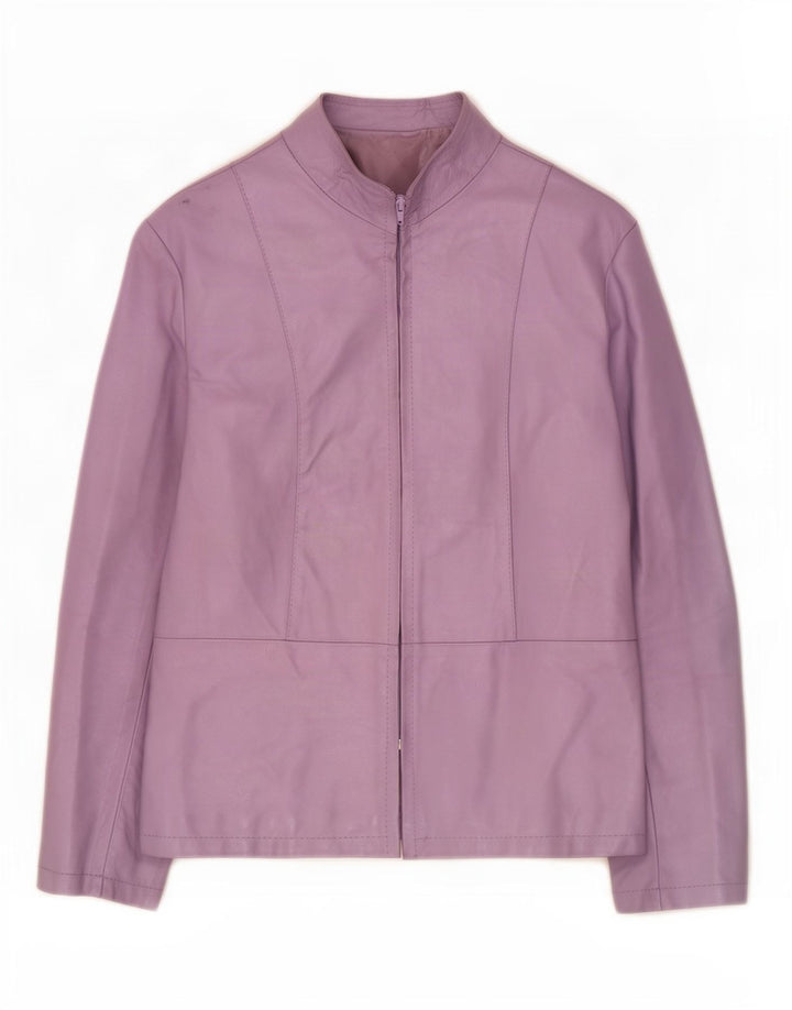 Giacca in pelle da donna Wit Boy IT 44 Viola medio