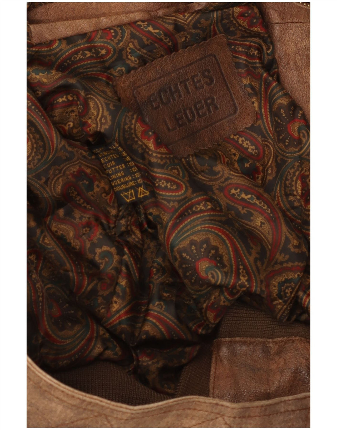 Giacca in Pelle Vintage da Uomo UK 42 XL Pelle Marrone