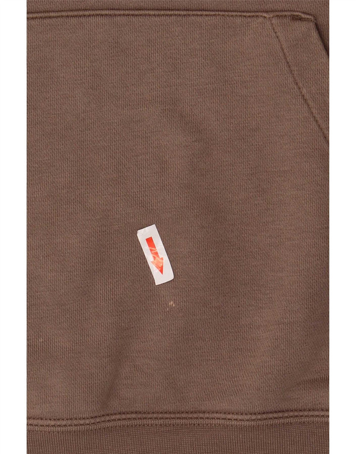 Felpa con cappuccio da uomo Nike Large in cotone marrone