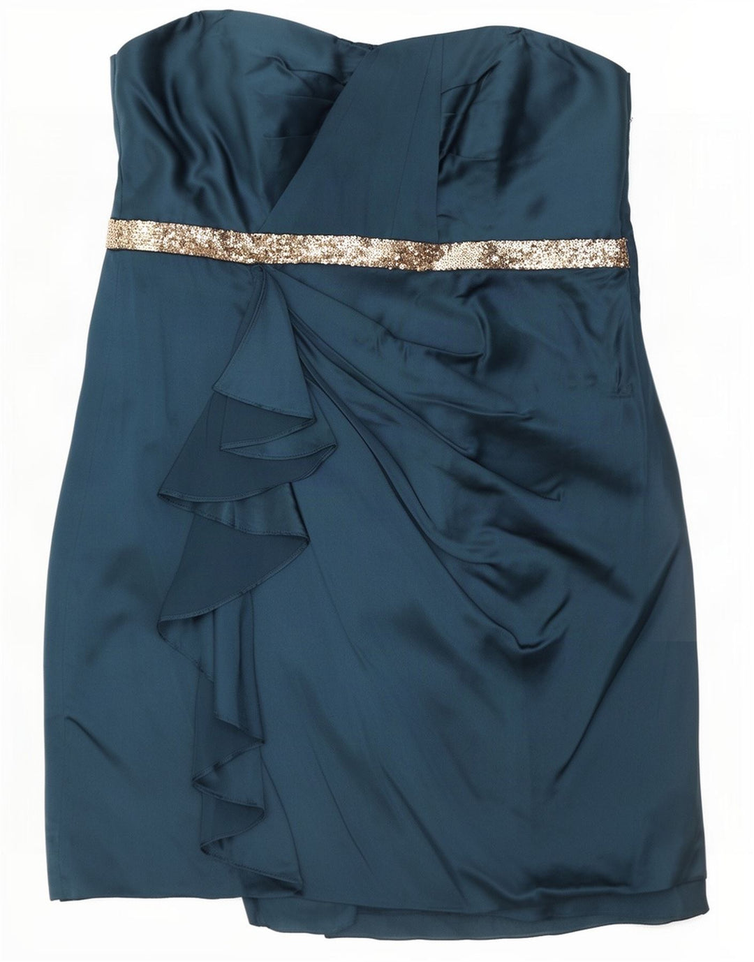 Mini abito senza spalline da donna Monsoon UK 10 Piccolo poliestere blu