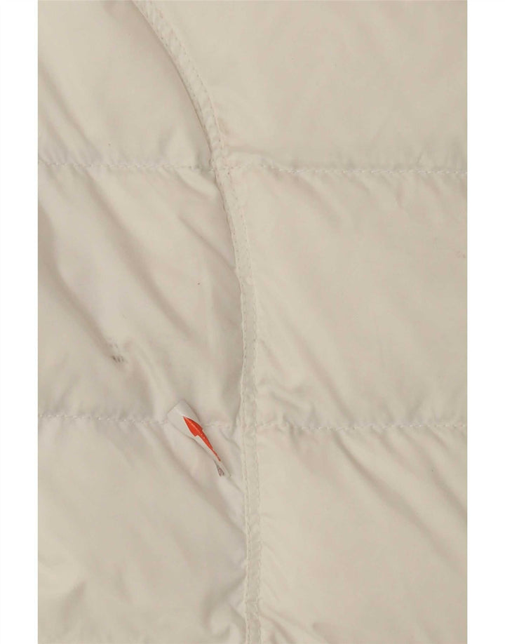 Cappotto imbottito con cappuccio da donna Tommy Hilfiger UK 12 poliestere bianco medio