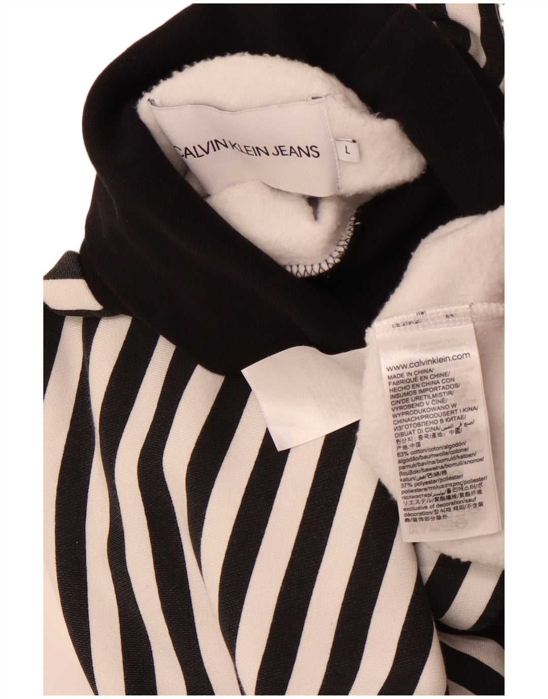 CALVIN KLEIN JEANS Felpa oversize da donna Maglione UK 14 Large Nero