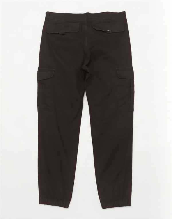 Pantaloni cargo da uomo Tommy Hilfiger Joggers W32 L30 cotone nero