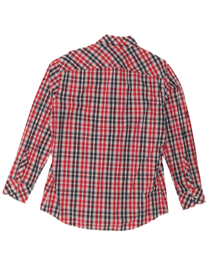 Camicia da uomo Harmont & Blaine XL in cotone a quadri rosa