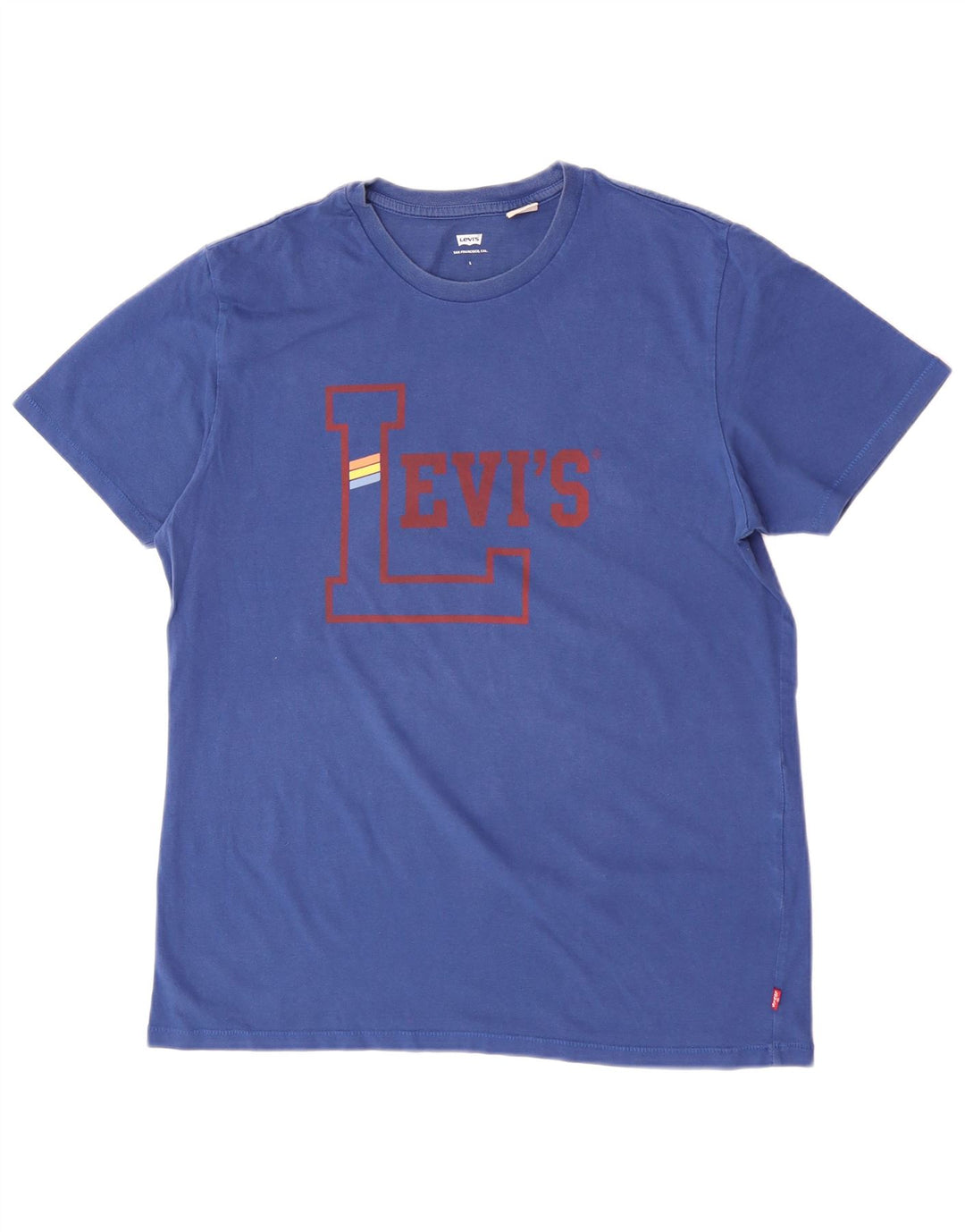 T-shirt grafica da donna Levi's Top UK 16 grande blu