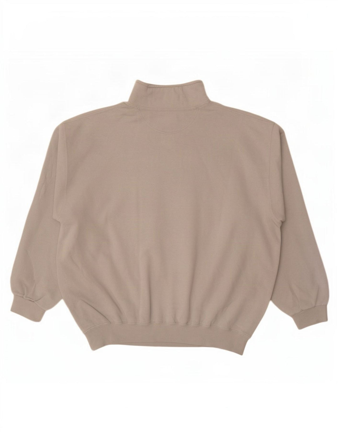 Felpa Champion da uomo con zip e collo, maglione XL grigio