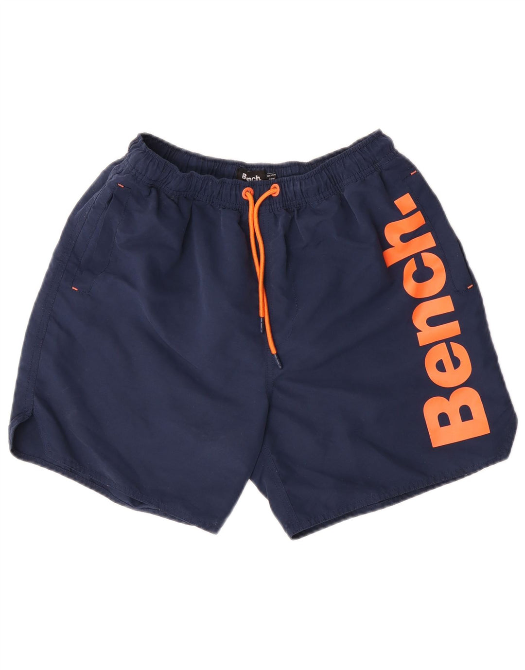 Pantaloncini da bagno con grafica da uomo Bench, poliestere medio blu navy