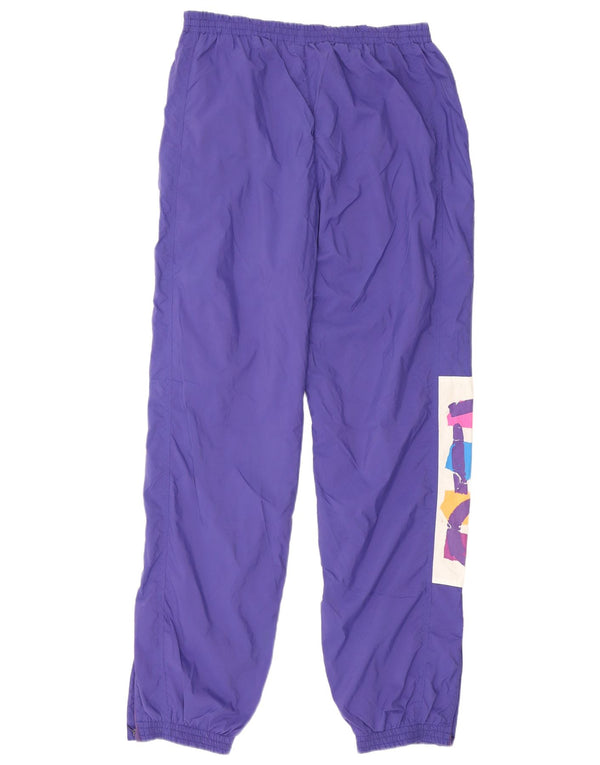 Pantaloni da tuta con grafica vintage da uomo, pantaloni da jogging, viola medio