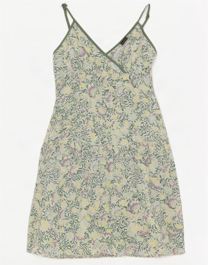 Vestito estivo da donna Fat Face UK 8 Piccolo verde floreale