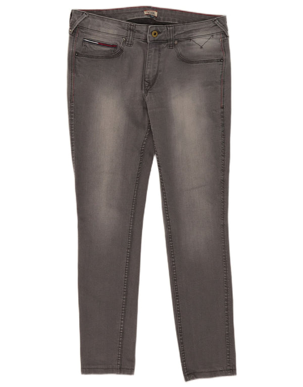 Jeans skinny da donna Tommy Hilfiger W33 L29 cotone grigio