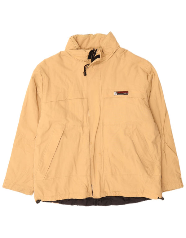 Giacca a vento ASICS da uomo UK 40 Large Beige in poliammide