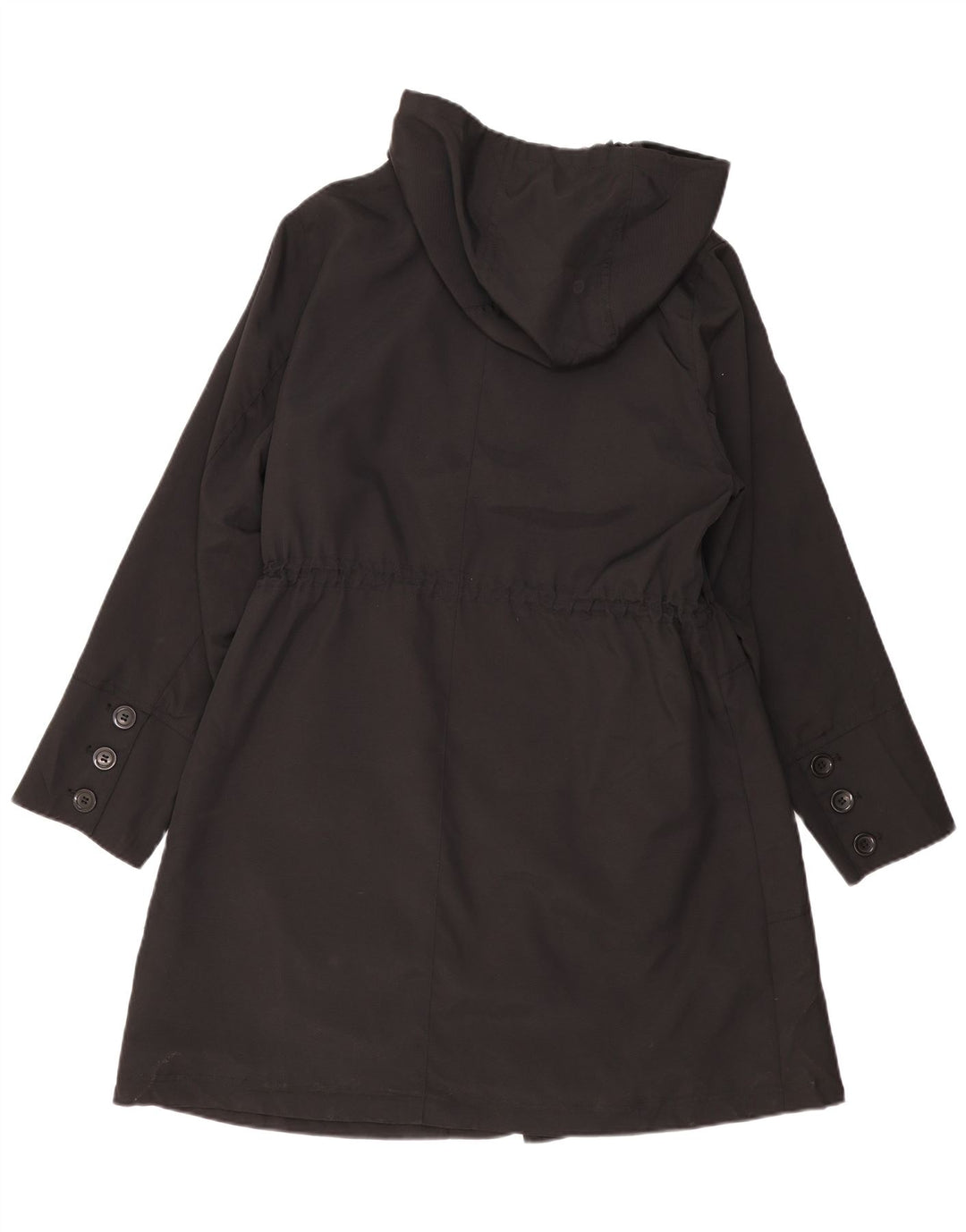 Giacca Parka con cappuccio da donna Marks & Spencer UK 18 XL Poliestere nero
