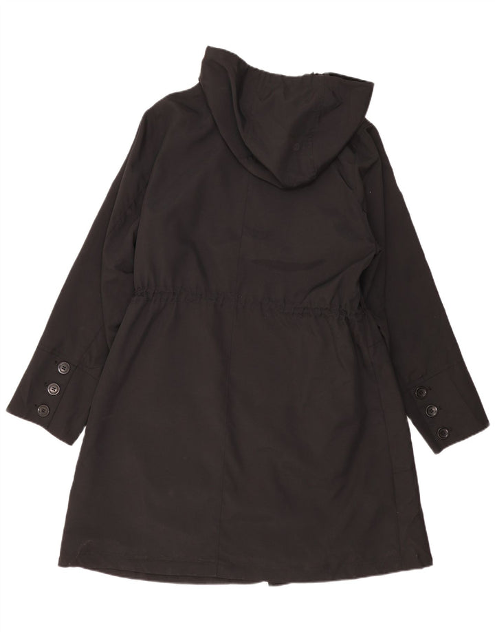Giacca Parka con cappuccio da donna Marks & Spencer UK 18 XL Poliestere nero