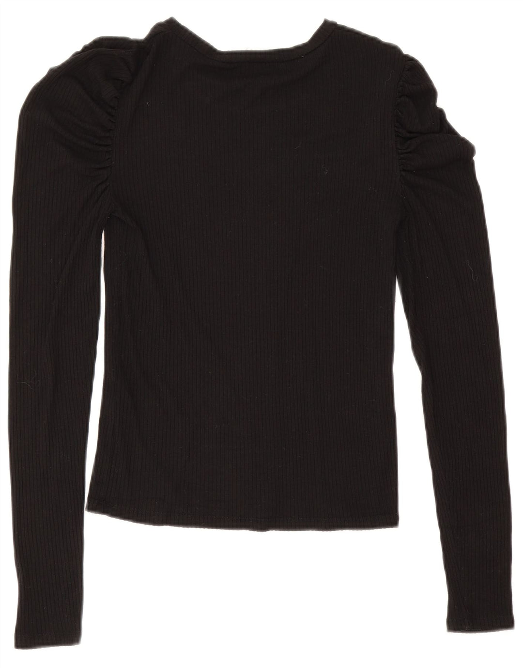 Top a maniche lunghe da donna Zara UK 12 medio nero