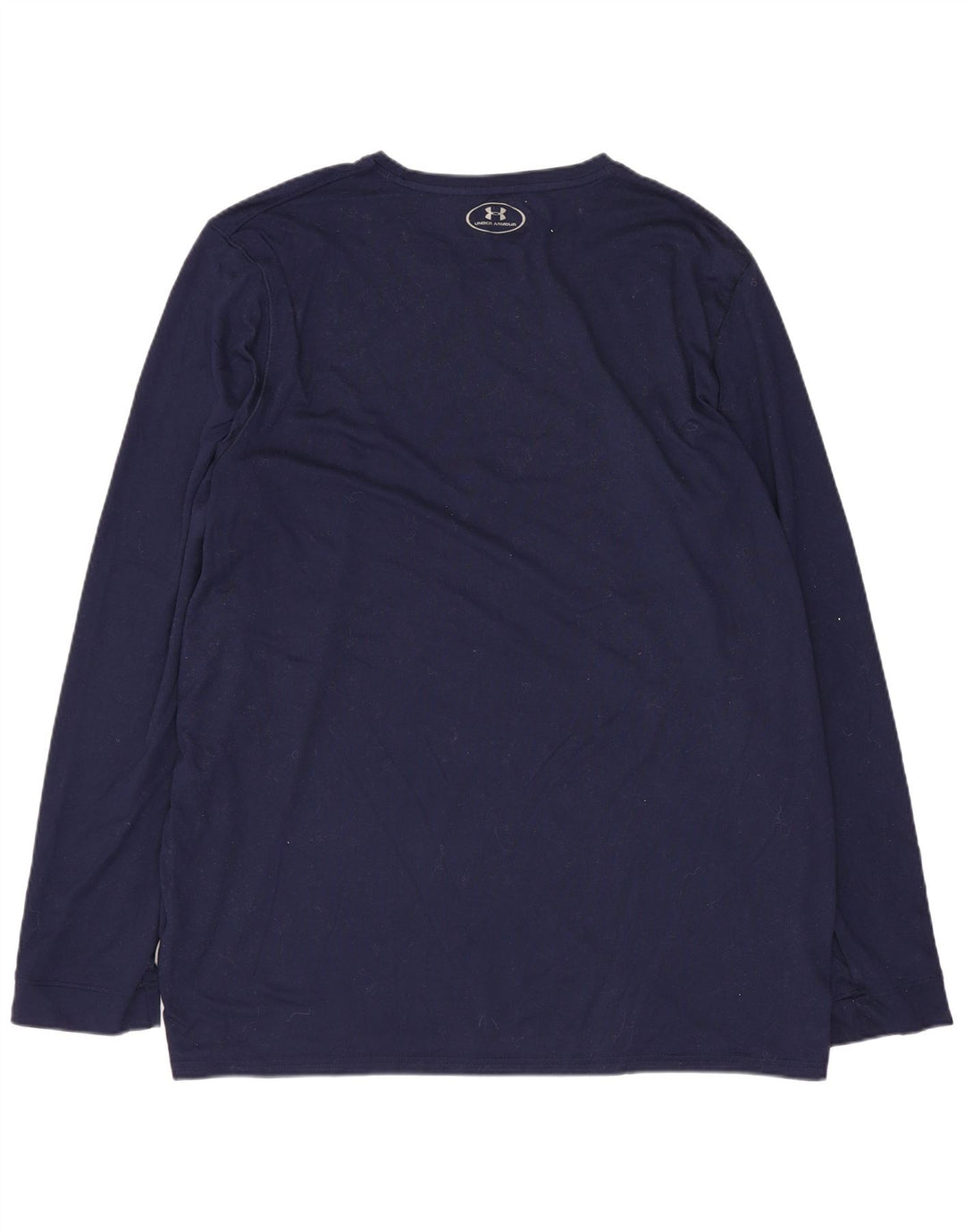 UNDER ARMOUR Top da uomo a manica lunga grande in poliestere blu navy