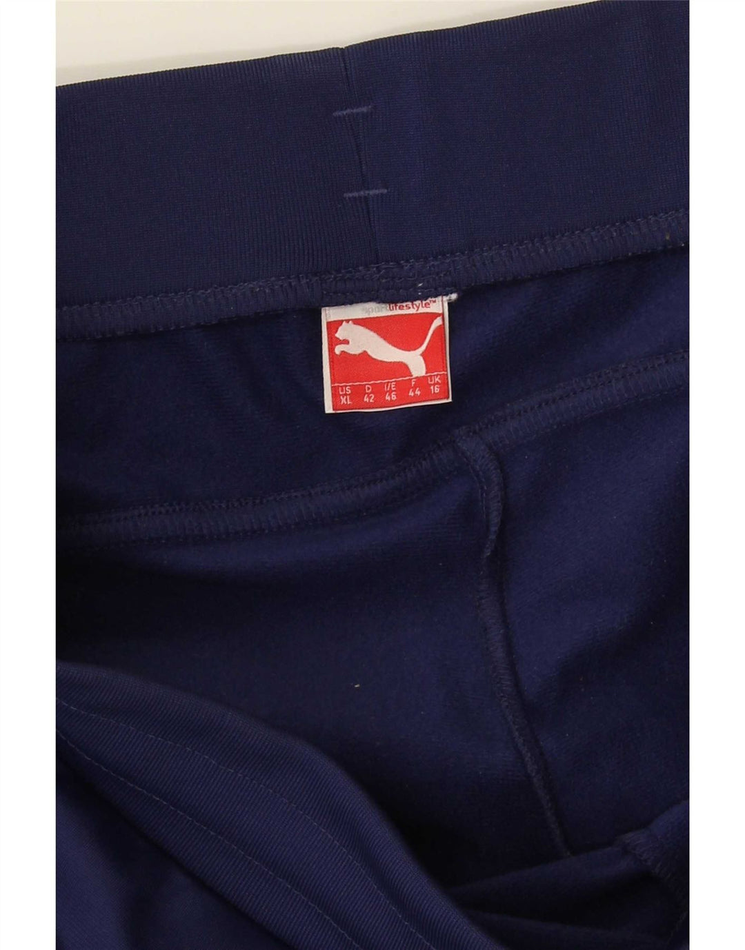 Pantaloni della tuta da donna Puma UK 16 Large Blu Navy