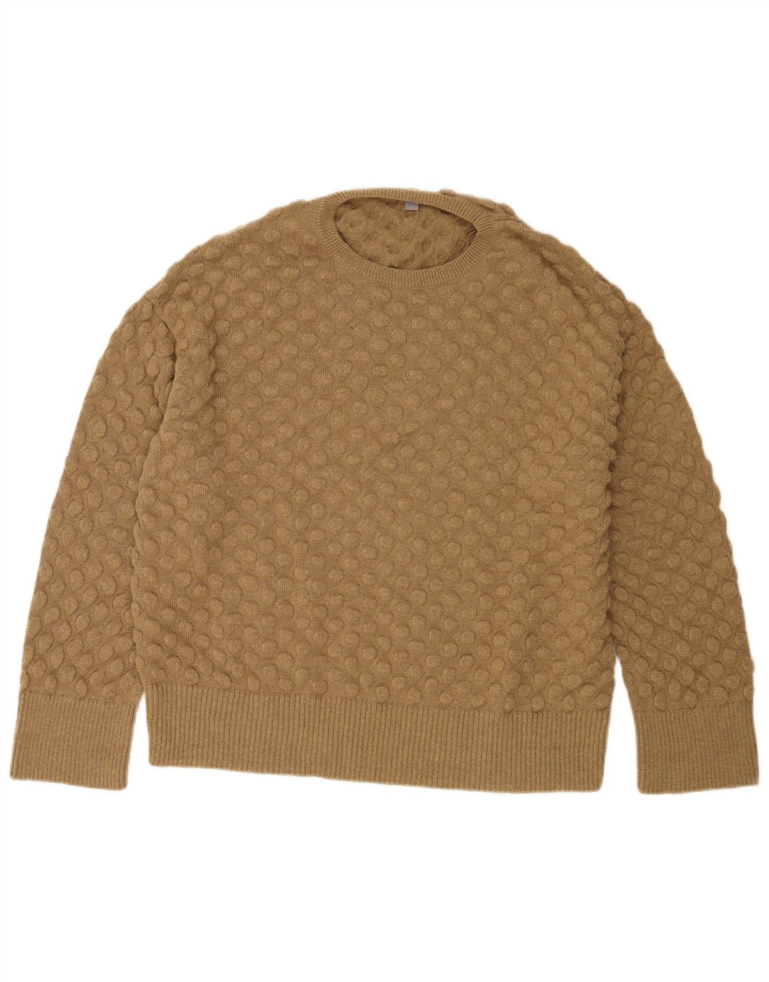 Maglione girocollo da uomo Cos in lana beige medio