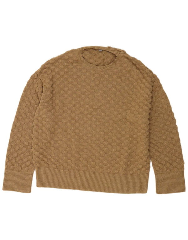 Maglione girocollo da uomo Cos in lana beige medio