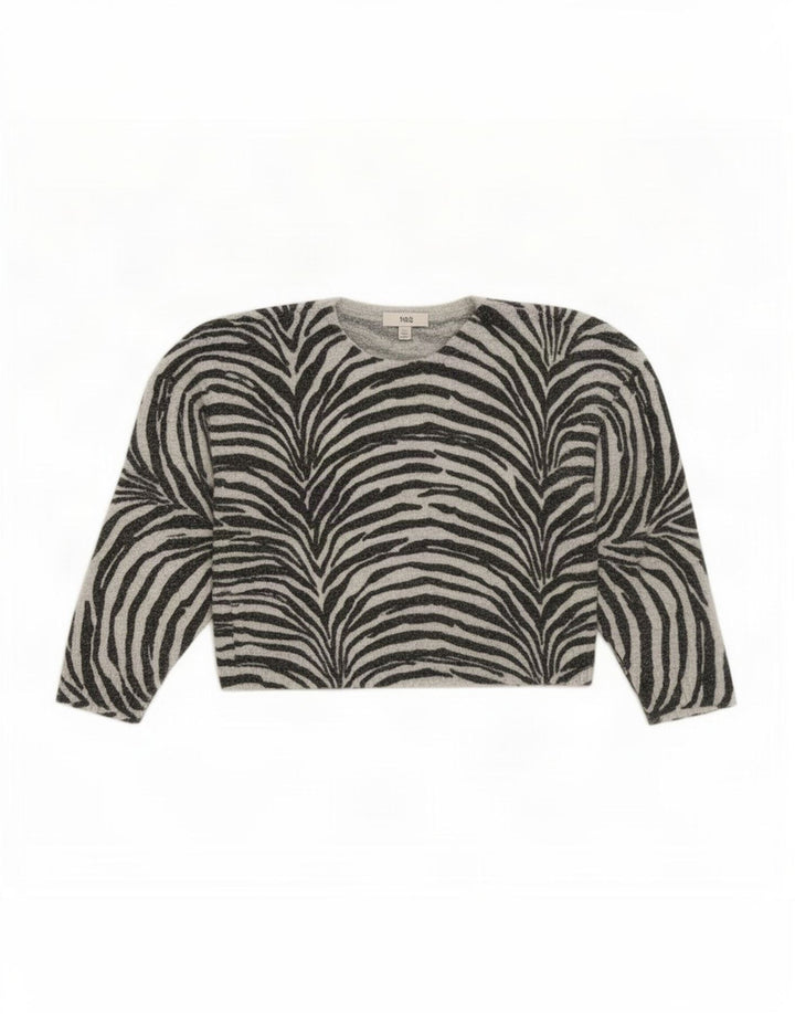 Maglione maglione girocollo da donna Marks & Spencer UK 14 medio nero