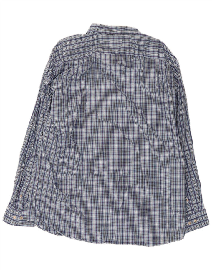 Camicia da uomo Nautica XL in cotone a quadri blu